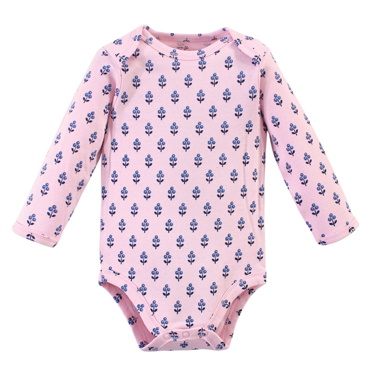 Touched by Nature Baby Girls Baby Organic Cotton Long-Sleeve Bodysuits 5pk,- Blossom