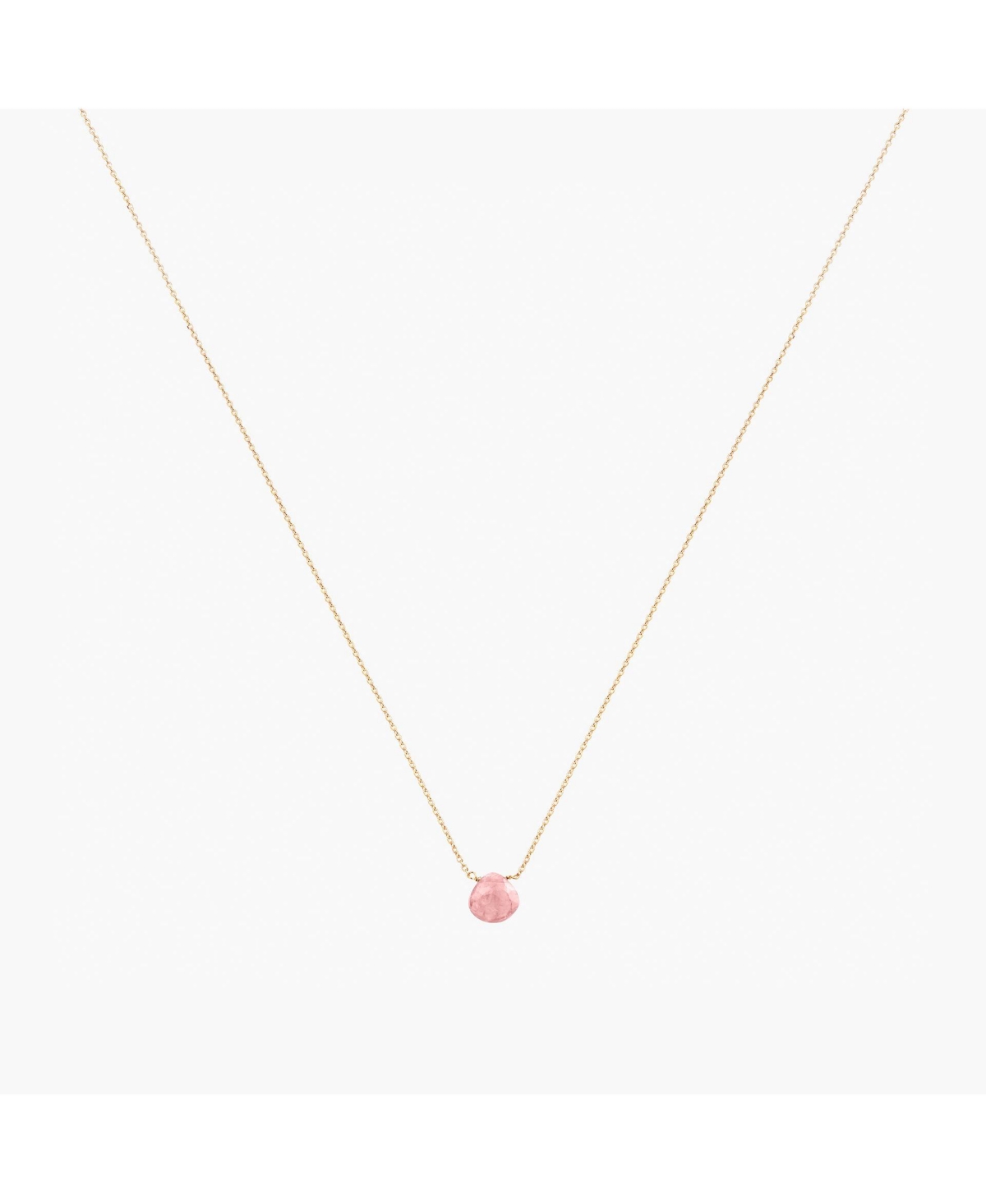 Gemstone Necklace - Pink rhodolite