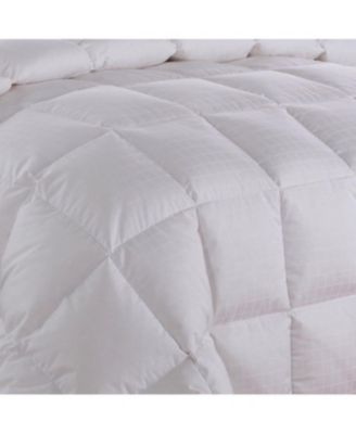 Goose Down Comforter with Light-Medium Fill Weight and Dobby Weave, Full/Queen