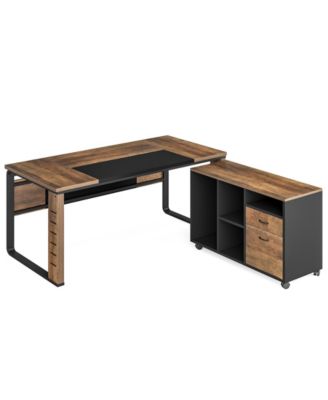 Tribesigns Large L-Shaped Computer Desk, 59 inch Executive Office ...