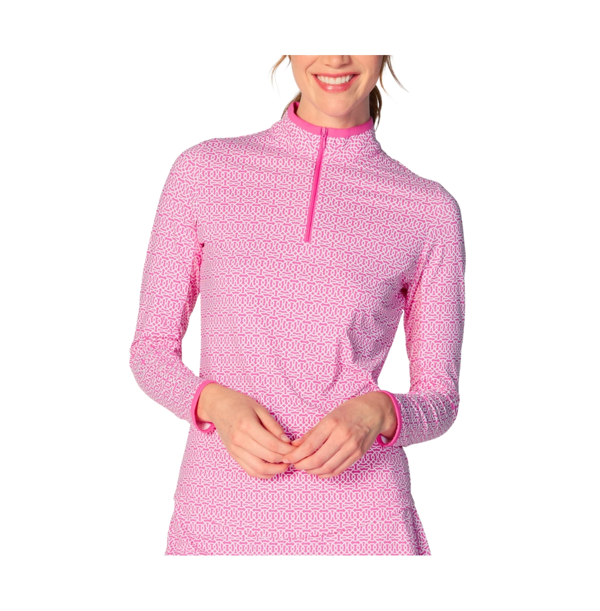 G Lifestyle Clothing Women's G Lifestyle Long Sleeve Color Block Mock Neck Top