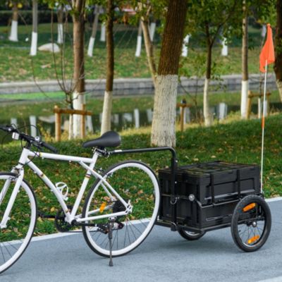 Bike Trailer Wagon with Removable Storage Box, No Bottom