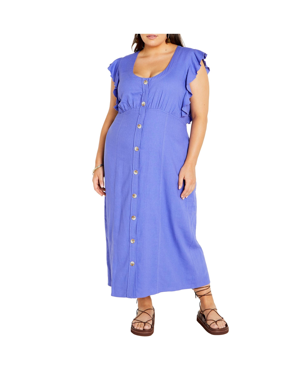 Plus Size Jada Dress - Lilac