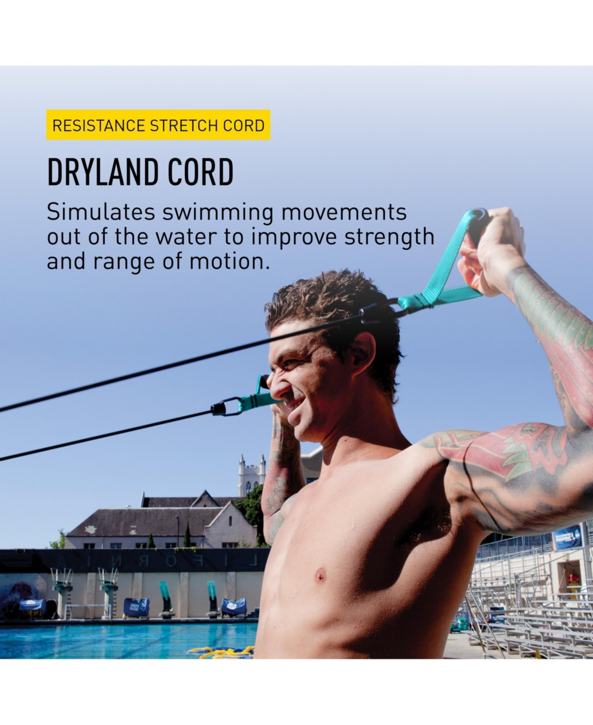 Finis Dryland Cord - Resistance Training Exercise Bands to Improve Strength and Flexibility - Resistance Stretch Bands for All Ages and Abilities - Gr