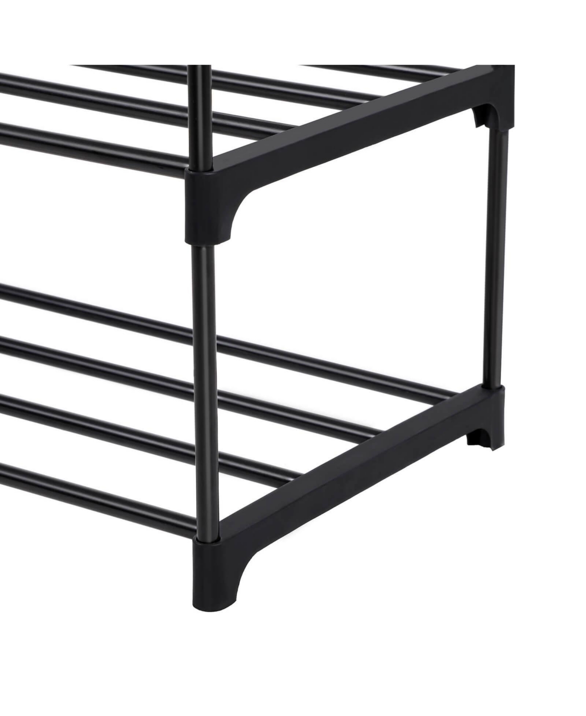 Slickblue 4-Tier Shoe Rack Shoe Tower Shelf Storage Organizer Cabinet Grey