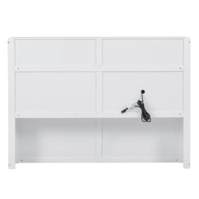 Queen Hydraulic Bed w/ LED & Storage