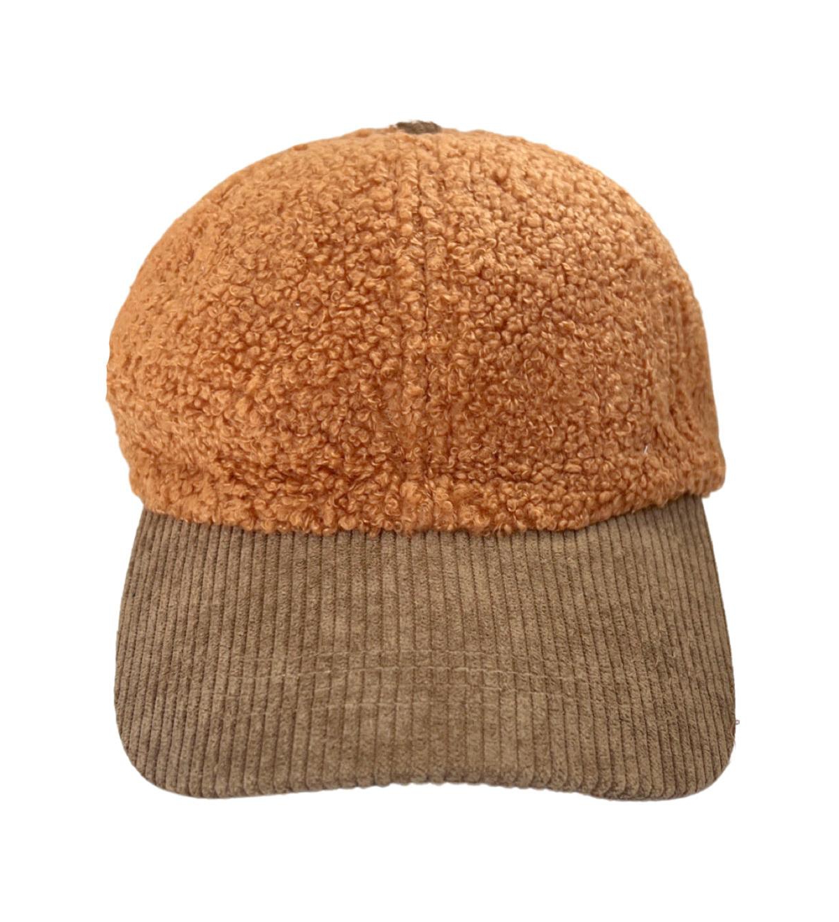 Corduroy Hat - Brown - Brown