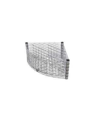 6-Tier Corner Wire Shelf - Chrome