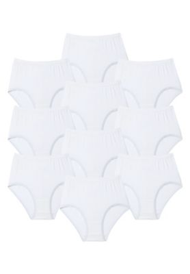 Women's Full Coverage Cotton Brief 10-Pack