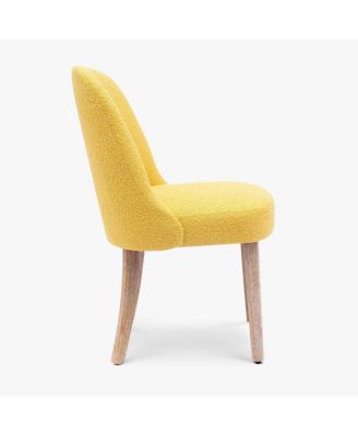 Mid-Century Modern Upholstered Boucle Dining Chair