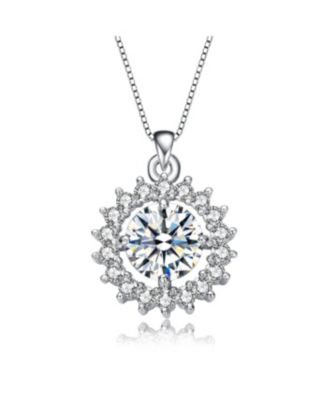 14K Solid White Gold Minimalist Butterfly Necklace