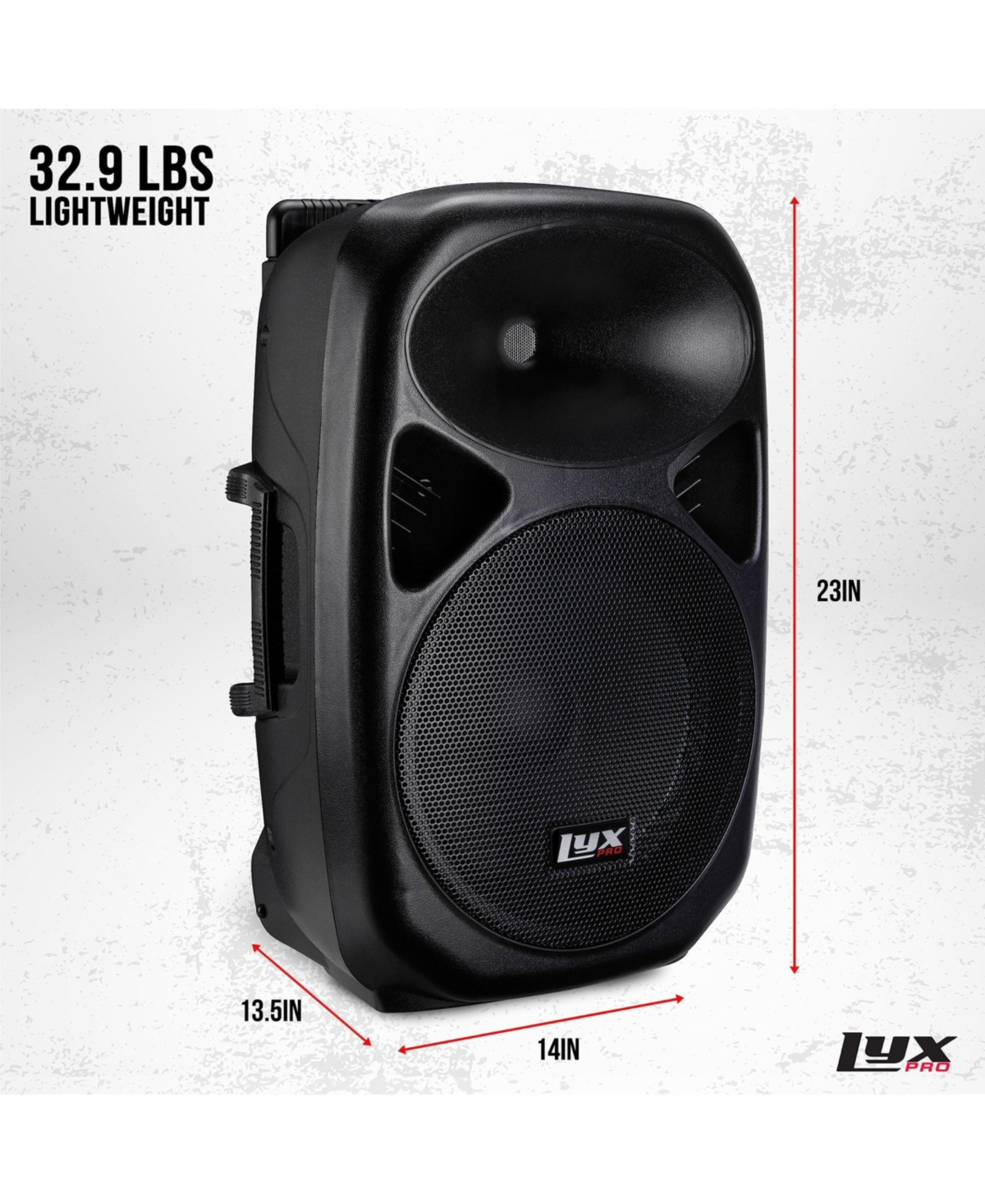 LyxPro Rechargeable Battery Pa Speaker, Pa System W/Bluetooth