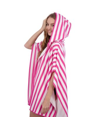 Terry Ruana with Hood - French Stripes