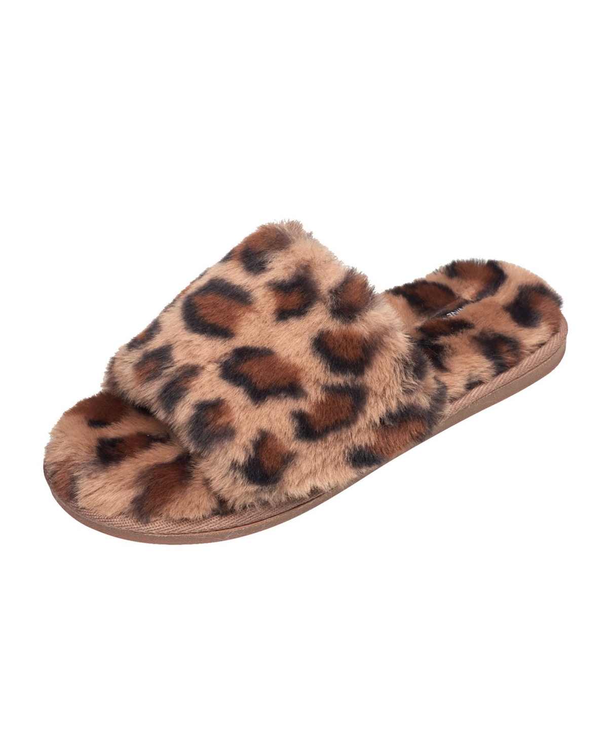 Women's Faux Fur Slide - Leopard