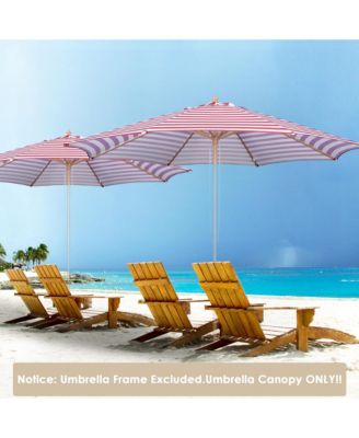 13 Ft Patio Umbrella Replacement Canopy Market Table Top Outdoor Sunshade Cover