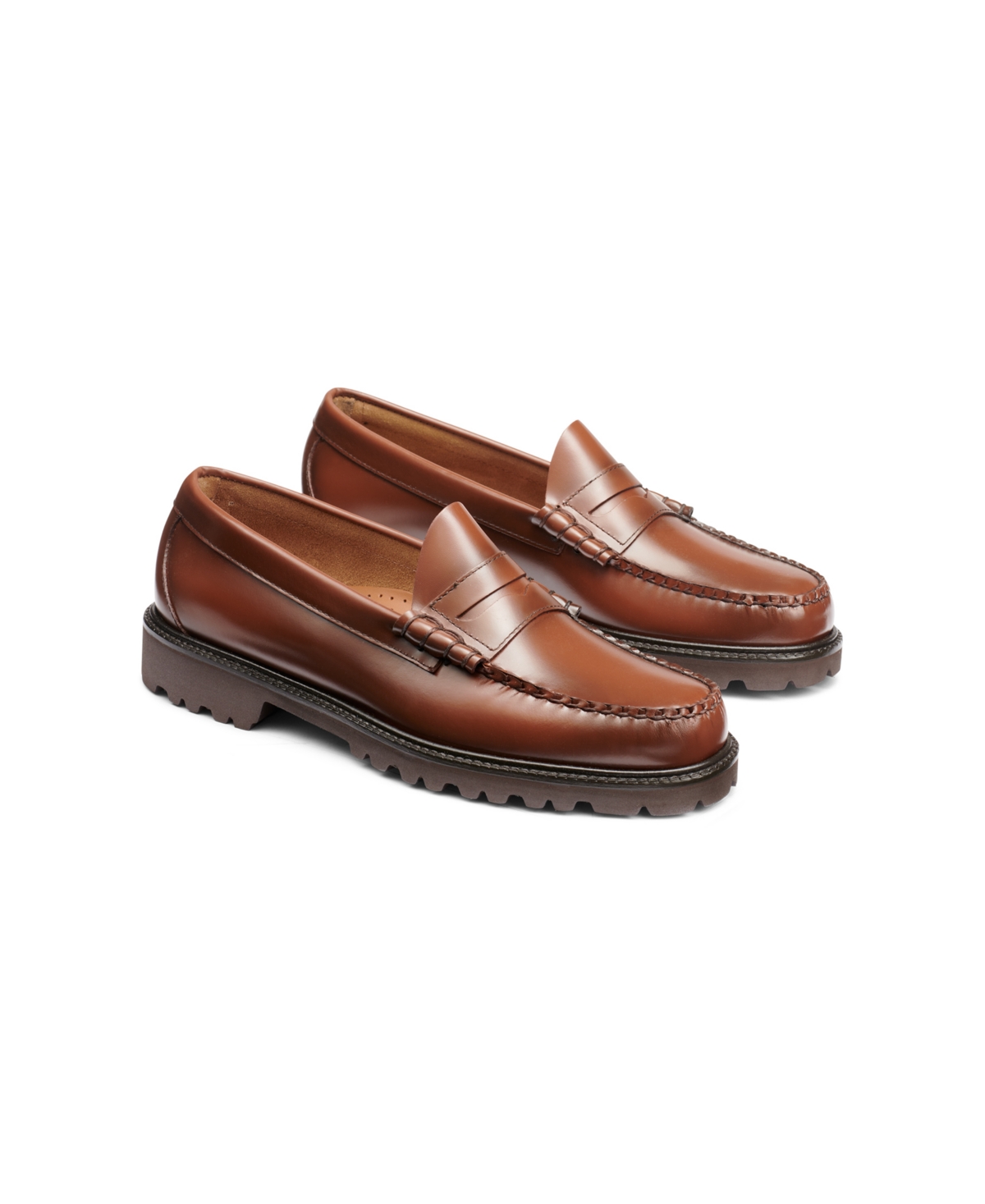 Gh Bass G.h.bass Men's Larson Lug Weejuns Penny Loafers In Whiskey
