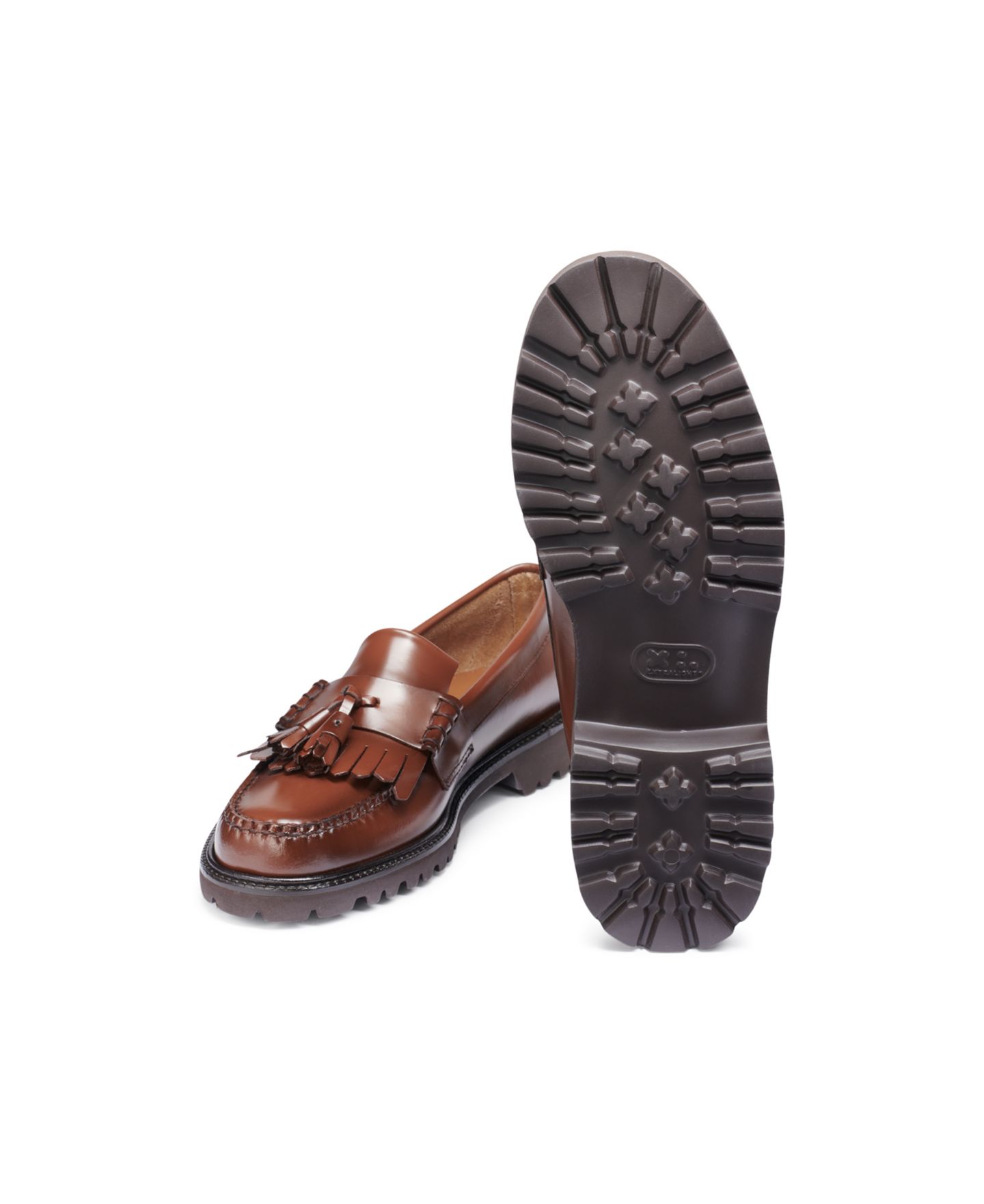 Мужские туфли G.H.BASS Layton Kiltie Lug Weejuns® Loafers, цвет: Винный — фото 12