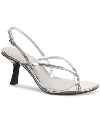 INC INTERNATIONAL CONCEPTS Women's Silver outlets Lively Rhinestone Dress Sandals SZ 8