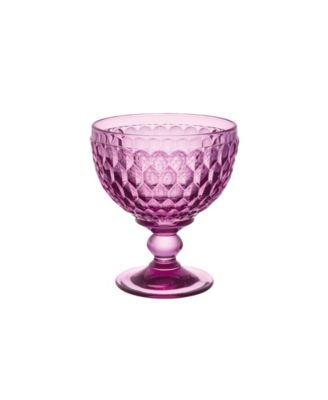 Villeroy & Boch - Boston Blue Crystal Dessert Bowl/ Champagne Glass, Set of 4