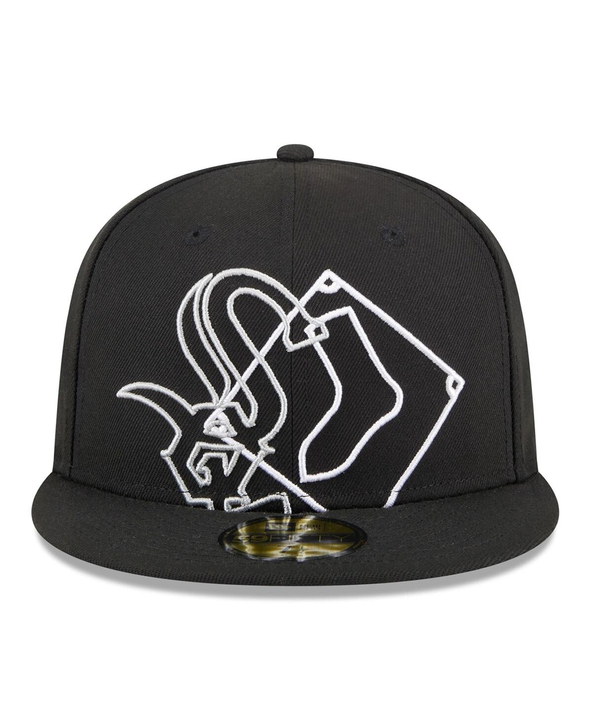 New Era Men'sChicago White Sox Game Day Overlap 59FIFTY Fitted Hat - Black