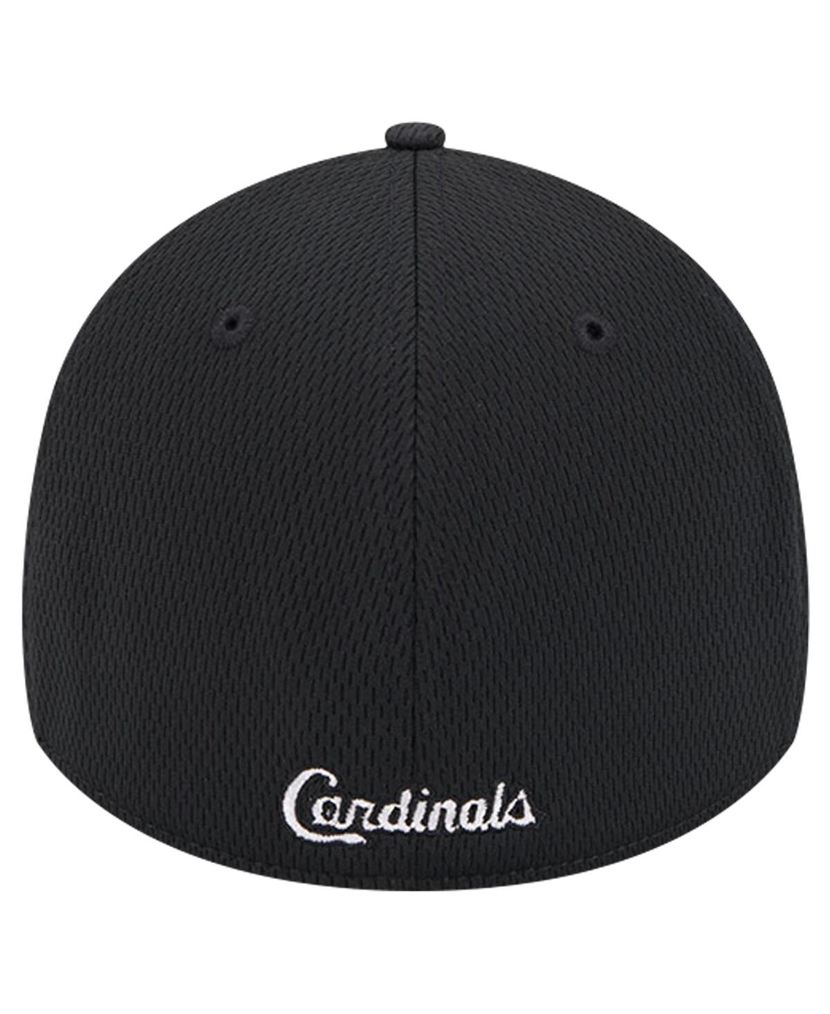 New Era Men'sSt. Louis Cardinals Active Dash Mark 39THIRTY Flex Hat - Black