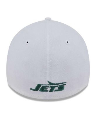 Men's White New York Jets NFL Iced II 39THIRTY Flex Hat
