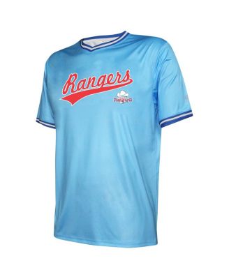 Stitches Men's Light Blue Texas Rangers Cooperstown Collection