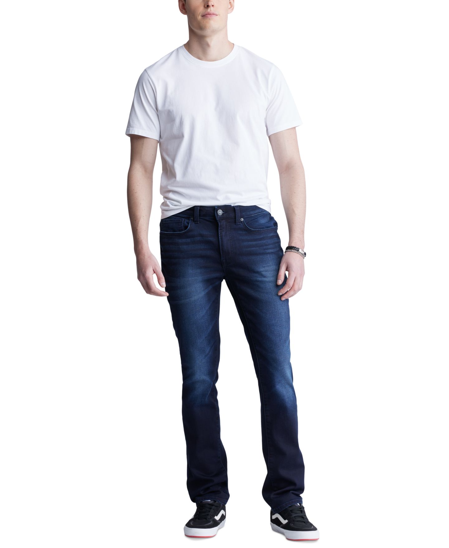 Мужские джинсы Buffalo David Bitton Ash Slim-Fit Fleece, цвет: Индиго — фото 5