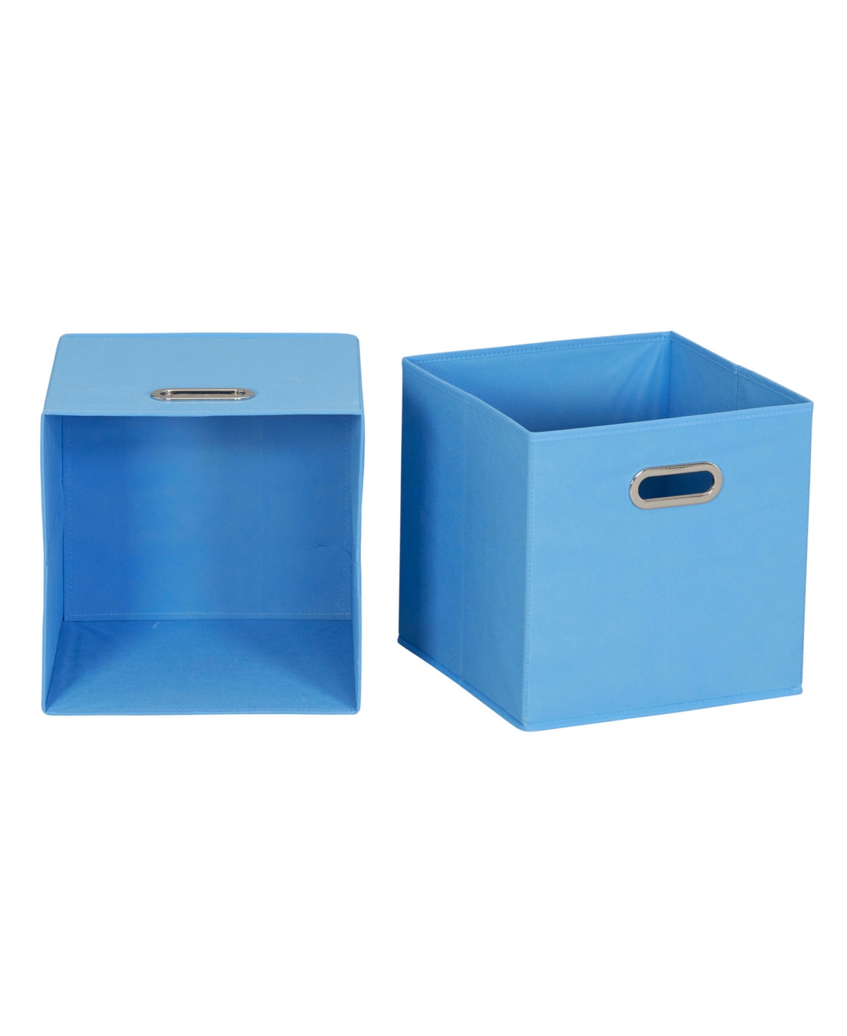 HOUSEHOLD ESSENTIALS 6 CT OPEN FABRIC CUBE STORAGE BINS 