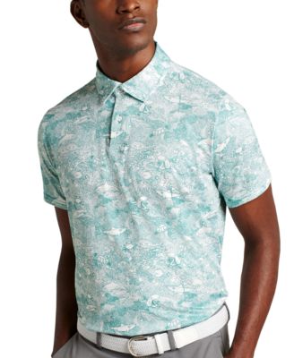 Bonobos - Men's Aquatic-Pattern Polo Shirt