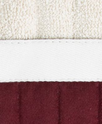 2-Pc. Cotton Quilted Pocket Pot Holder Mitt Set