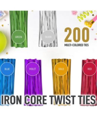 3 x 11 Inches Clear Cellophane Candy Bags With Ties - 200 Piece