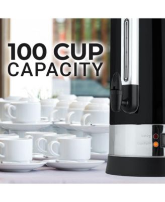 Premium 100 Cup Commercial Coffee Urn - Large Coffee Dispenser