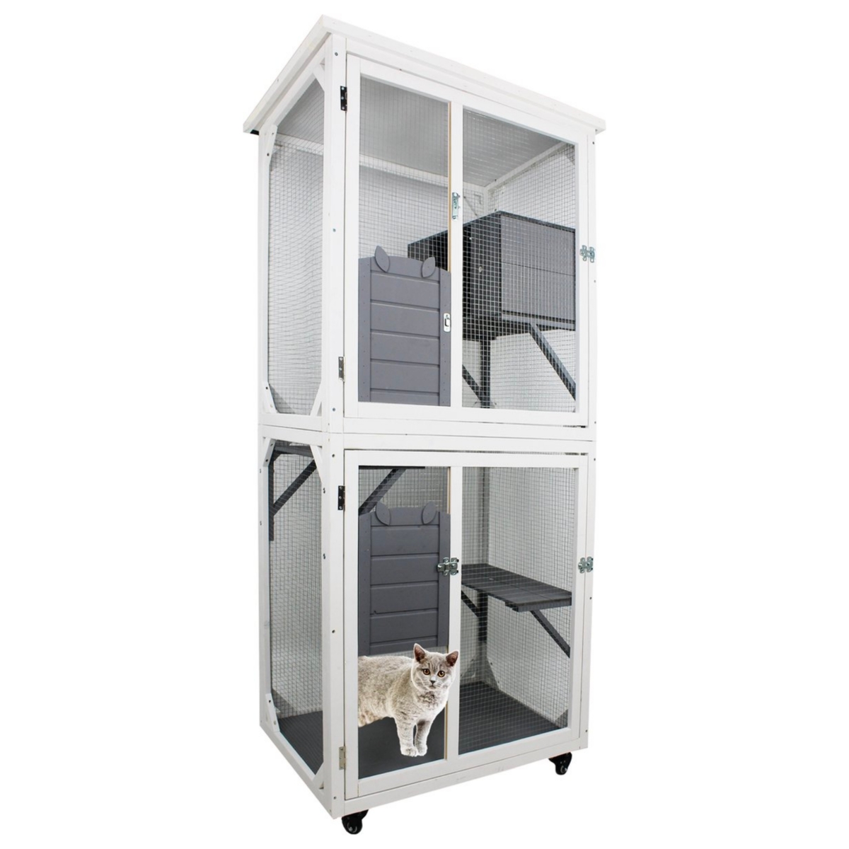 Streamdale Furniture Outdoor Indoor Cat Pet Climbing Rack Play Cage Lovely Big Space