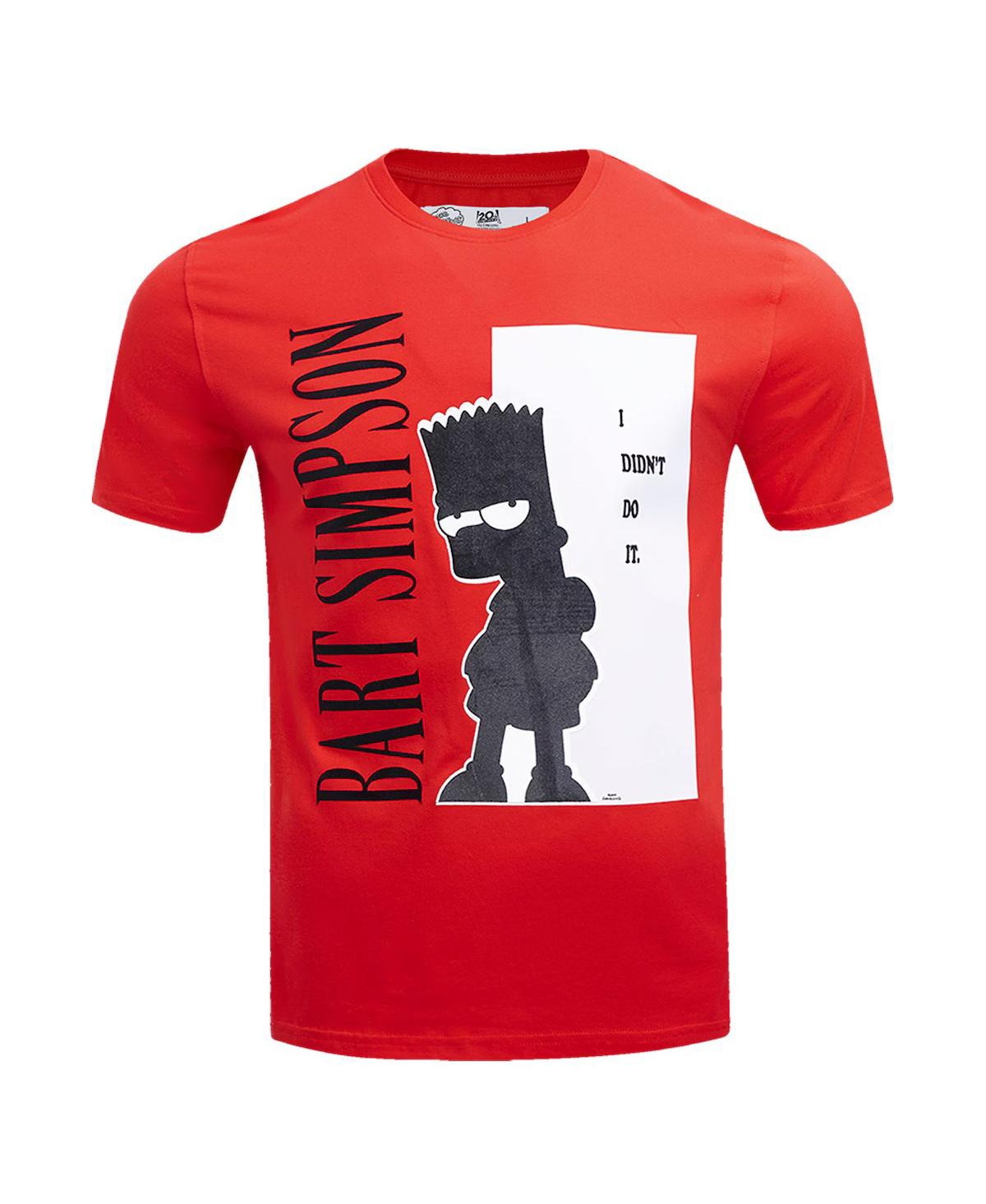 Freeze Max Men's Red The Simpsons Bart Simpson The World Is Yours T-shirt In Red