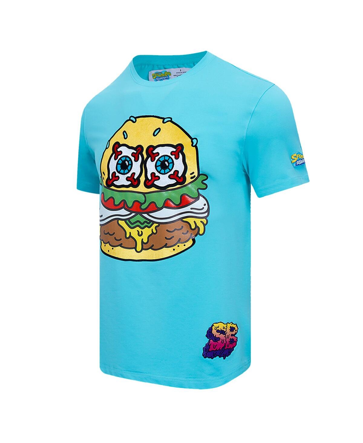 Freeze Max Men's Aqua Spongebob Squarepants Kraby Patty Bob T-shirt In Aqua