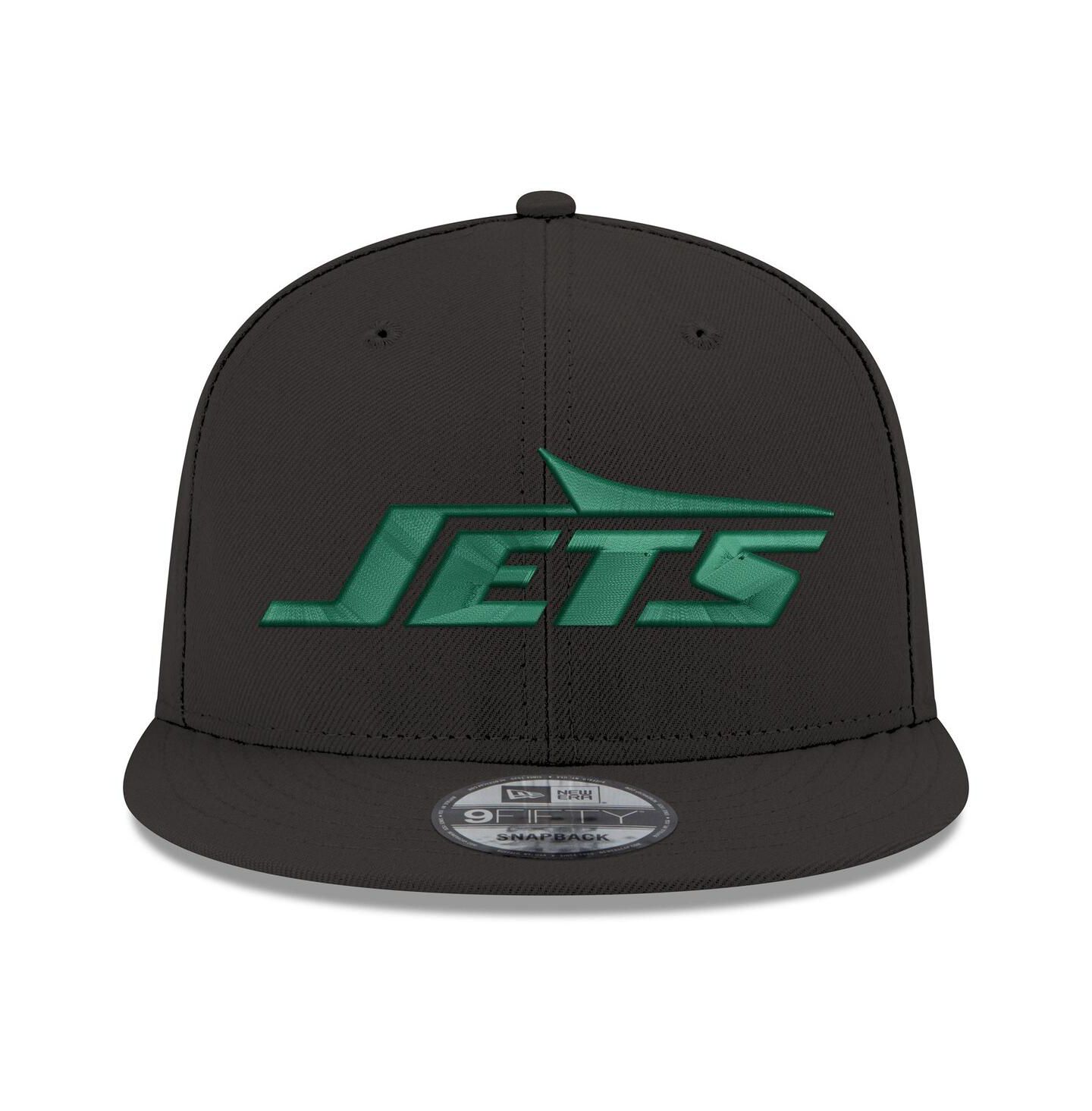 Мужская кепка New Era Black New York Jets Standard 9FIFTY Snapback Hat — фото 4