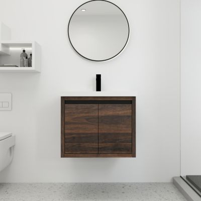  24 Inch Bathroom Cabinet with Sink, Soft Close Doors