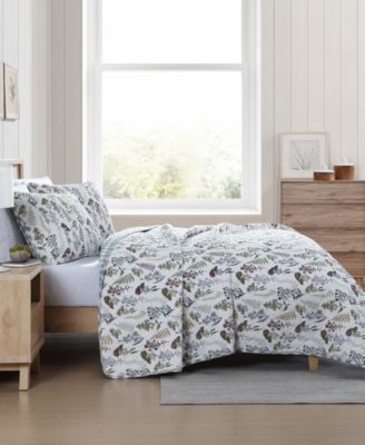 Flower Field Reversible 2 Piece Quilt Set, Twin