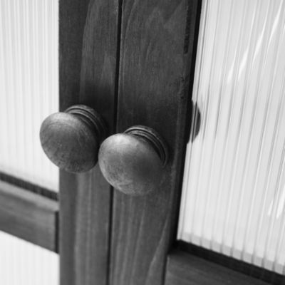 62" Wood Balcony Cold Frame with Wheels and Shelves