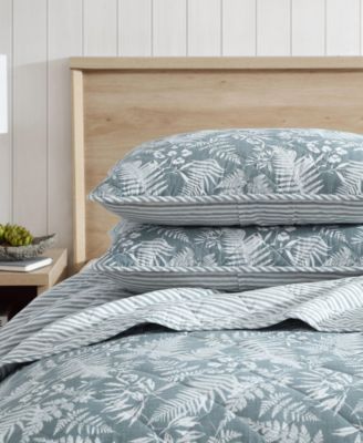CLOSEOUT! Fern Garden Reversible 2 Piece Quilt Set, Twin