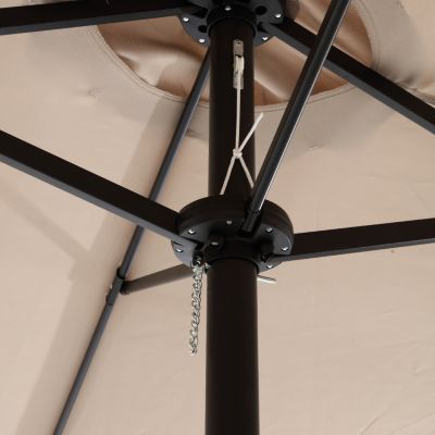 Streamdale Khaki 14.8' Double-Sided Patio Umbrella