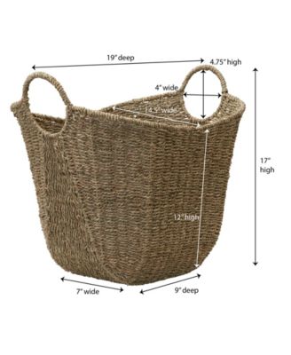 Natural Seagrass Basket with Handles