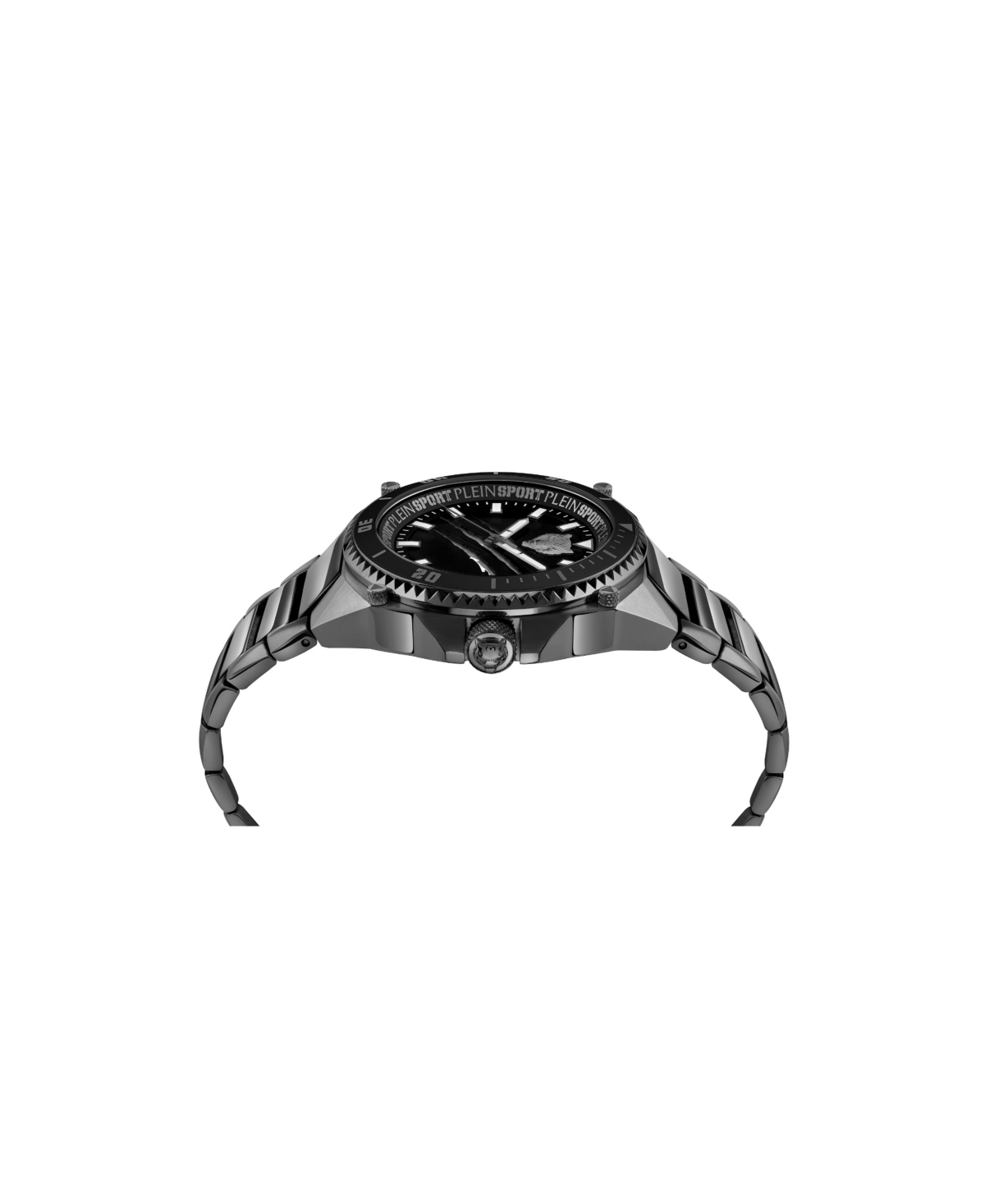 Plein Sport Men's Thunder Force Three Hand QuartzStainless Steel 47MM - Black