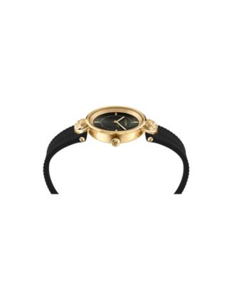 Women's Supernova Two Hand Quartz Black Silicone 34MM