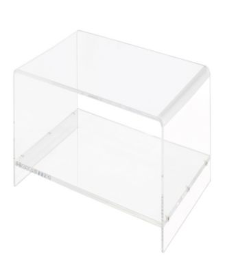 Fox Hill Trading Marcus 38" Acrylic Two-Tier Coffee Table