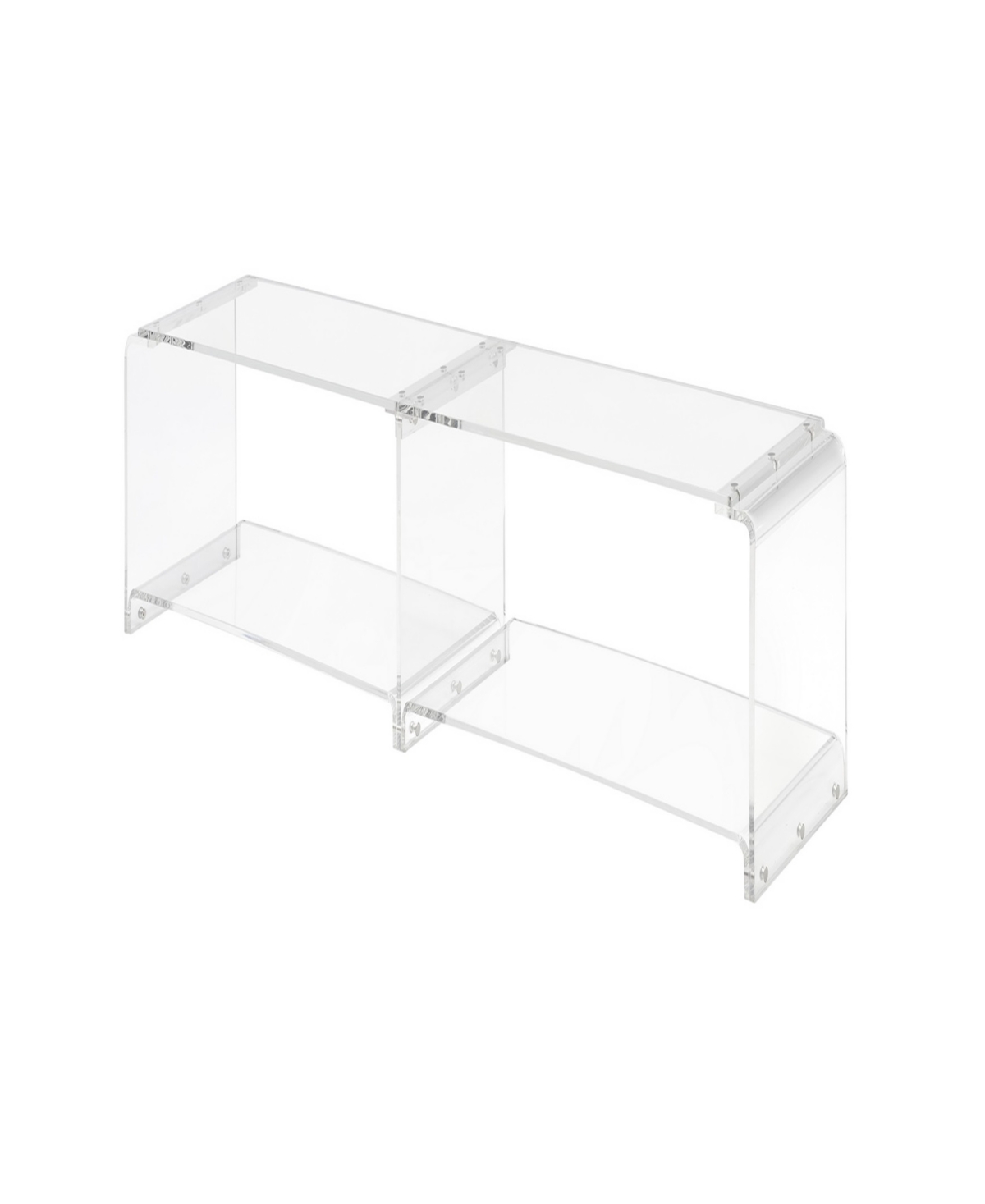 Foxhill Trading Fox Hill Trading Richard 71" W X 13.8" D X 16" H Two-tier Acrylic Tv Stand In No Color