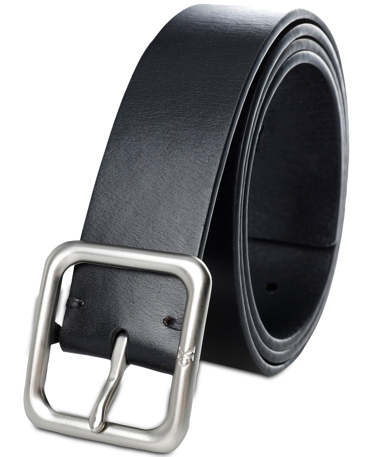 Calvin Klein Men's Leather Belt In Black