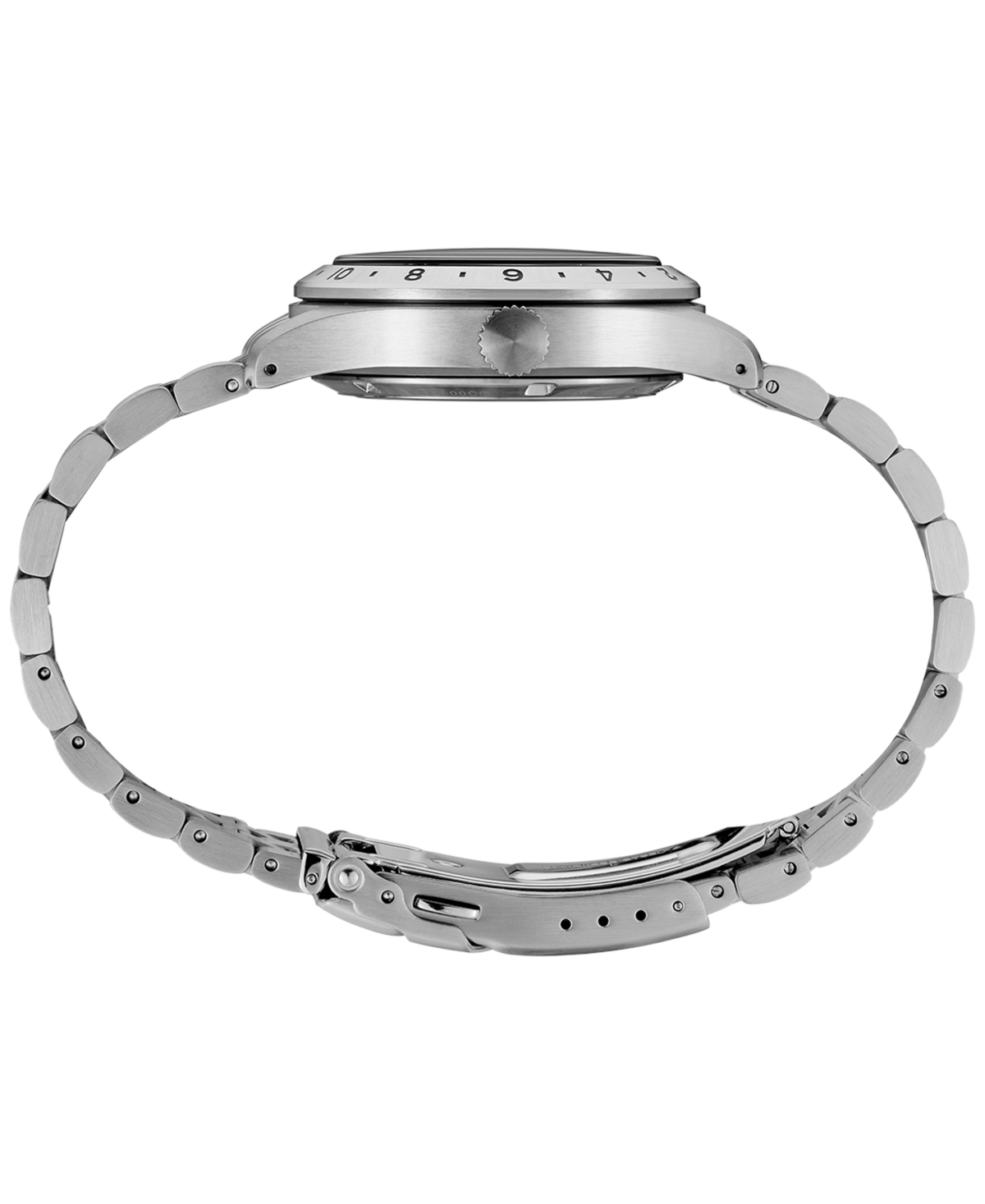 Seiko Men's Automatic 5 Sports Gmt Stainless Steel Bracelet Watch 39mm In Silver