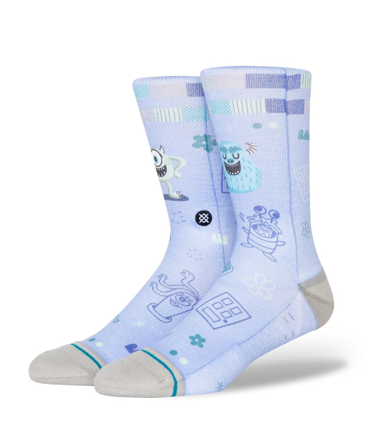 Men's and Women's Monsters, Inc. FreshTek Crew Socks - Purple